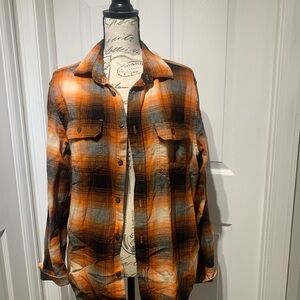 Vibrant Plaid Button-Up Shirt